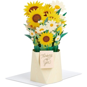Hallmark Mother’s Day Pop Up Card for Mom (Have a Beautiful Day) 3D Flower Bouquet Paper Wonder Lacey Chabert Collection for Birthday, Graduation, Just Because, Anniversary, All Occasion(Thinking of You)