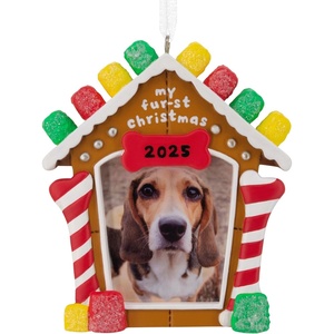 Hallmark My Fur-st Christmas 2025 Photo Frame Christmas Ornament, Pet Gifts