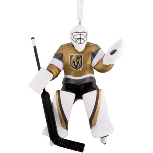Hallmark NHL Vegas Golden Knights Goalie Christmas Ornament, Gifts for Sports Fans