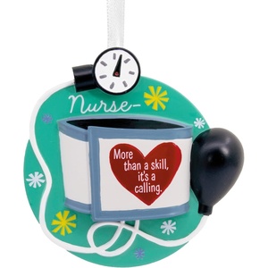 Hallmark Nursing is a Calling Blood Pressure Cuff Christmas Ornament(Nurse)