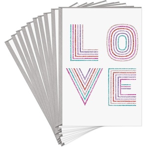Hallmark Pack of Valentines Day Cards, Red Hearts (6 Valentines Day Cards with Envelopes)(Glitter Love)