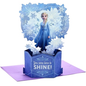 Hallmark Paper Wonder Disney Princess Frozen Pop Up Birthday Card (Born to Shine)