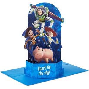 Hallmark Paper Wonder Disney and Pixar Toy Story Pop Up Card for Birthdays, First Day of School, Congratulations