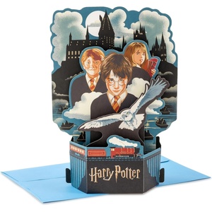 Hallmark Paper Wonder Harry Potter Pop-Up Card (Seek Out Good Times) for Birthdays, Graduations, Back to School(Seek Out Good Times)