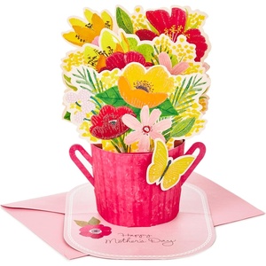 Hallmark Paper Wonder Mothers Day Pop Up Card (Flower Bouquet, You Deserve This Day)(Pop Up Bouquet  You Deserve This Day)