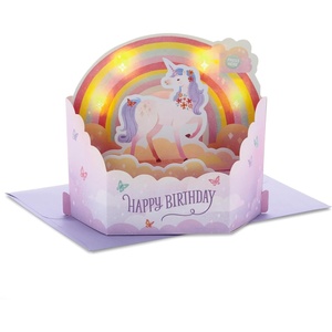 Hallmark Paper Wonder Musical Birthday Pop Up Card (Unicorns and Rainbows)(Pop Up  Unicorns and Rainbows)