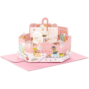 Hallmark Paper Wonder Pop Up Baby Shower Card for Girl (Nursery) Welcome New Baby Girl, Congratulations(Nursery)