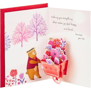 Hallmark Paper Wonder Pop Up Valentines Day Card for Anyone (Beary Loved Valentine)(Beary Loved Pop Up)