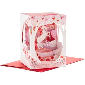 Hallmark Paper Wonder Valentines Day Pop Up Card (Unicorn, Magical Wishes)(Unicorn Pop Up  Magical Wishes)
