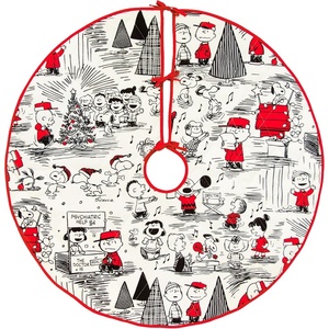 Hallmark Peanuts Nativity Countdown Calendar Miniature Christmas Tree Set with 12 Mini Ornaments(Tree Skirt)