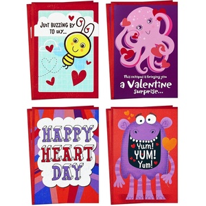 Hallmark Peanuts Valentines Day Cards Pack, Snoopy and Woodstock (10 Valentine’s Day Cards with Envelopes)(Red/Purple)