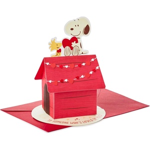 Hallmark Peanuts Valentines Day Pop Up Card (Snoopy and Woodstock) Paper Wonder 3D Card(Card)