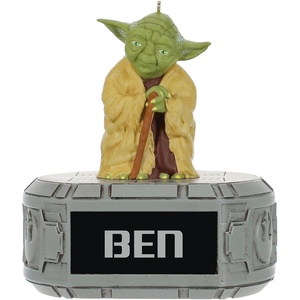 Hallmark Personalized Ornament, Star Wars Yoda, Custom Name Gift