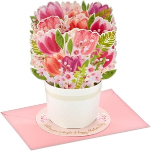 Hallmark Pop Up Mother’s Day Card (Tulip Bouquet) Paper Wonder 3D Card for Mom(Pop Up  Bouquet of Tulips)
