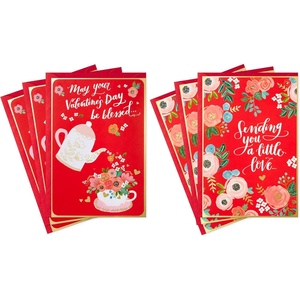 Hallmark Religious Valentines Day Cards Assortment, Blessed (6 Valentines Day Cards with Envelopes)(Blessed  6 Cards with Envelopes)
