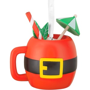 Hallmark Santa Mug Cocktail Christmas Ornament, Cocktails Gifts