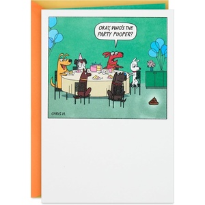 Hallmark Shoebox Funny Birthday Card or Congratulations Card (Toast) (349RZF1005)(Avoid Party Poopers)