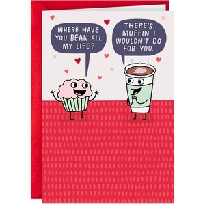 Hallmark Shoebox Funny Love Card for Significant Other (Fart in Your Sleep) for Anniversary, Romantic Birthday, Sweetest Day(Muffin and Coffee Puns)