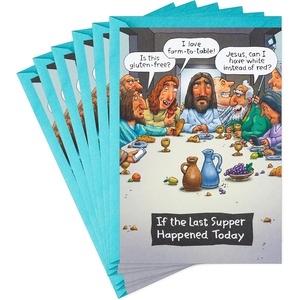 Hallmark Shoebox Pack of Funny Easter Cards, Last Supper (6 Cards with Envelopes)(Last Supper  6 Funny Cards with Envelopes)