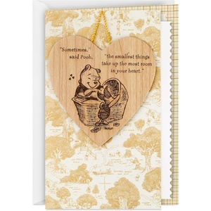 Hallmark Signature Baby Shower Card for New Parents (Baby Icons) Welcome New Baby, Congratulations, Gender Reveal(Pooh and Piglet)