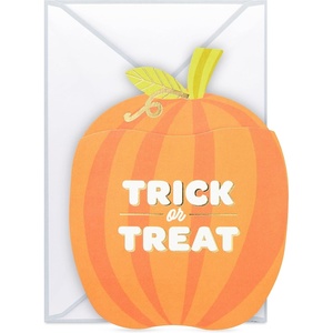 Hallmark Signature Birthday Card (Bookshelf)(Trick or Treat)
