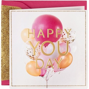 Hallmark Signature Birthday Card (Scattered Flowers)(Happy You Day)