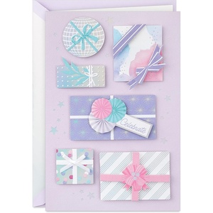 Hallmark Signature Birthday Card (Scattered Flowers)(Wrapped Gifts)