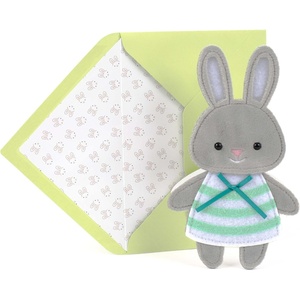 Hallmark Signature Easter Card for Kids (Fuzzy Plush Bunny)(Easter  Cute Soft Bunny)