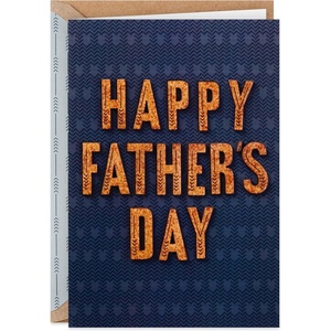 Hallmark Signature Father’s Day Card (Cork Lettering, Thankful for You) (799FFW9652)(Cork Lettering  Thankful)
