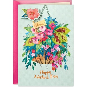 Hallmark Signature Mothers Day Card (Amazing Mom)(Card with Removable Plant Stake)