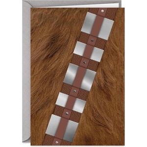 Hallmark Signature Star Wars Fathers Day Card (Chewbacca), May the 4th(Chewbacca Fur)