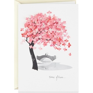 Hallmark Signature Valentine’s Day Card (Time Flies) Anniversary, Love, Romantic Birthday, Sweetest Day(Time Flies)