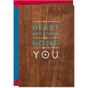 Hallmark Signature Wood Valentines Day Card for Husband, Wife, Boyfriend, Girlfriend (Love Our Life Together) Anniversary Card, Love Card(Love Our Life Together)