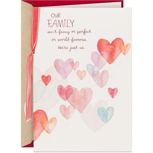 Hallmark Valentine’s Day Card (So Happy You’re In My Life)(Our Family Isn’t Fancy)