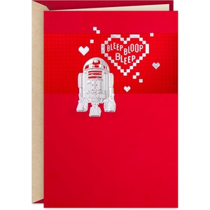 Hallmark Valentine’s Day Card (Star Wars R2-D2 and Hearts)(Star Wars R2-D2 & Hearts)
