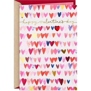Hallmark Valentine’s Day Card, Watercolor Hearts (You’ve Made A Difference to Me) for Friend, Spouse, Sibling(Watercolor Hearts Valentine’s Day)
