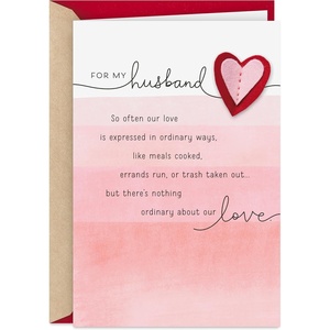 Hallmark Valentines Day Card for Husband (Nothing Ordinary About Our Love)(Nothing Ordinary About Our Love)