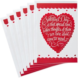 Hallmark Valentine’s Day Cards Pack, Heart (6 Valentine Cards with Envelopes)(Special Time Heart  6 Card with Envelopes)