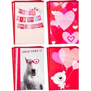 Hallmark Vida Spanish Valentines Day Cards Assortment for Kids, 8 Valentine’s Day Cards with Envelopes (Feliz Día de San Valentín)(Feliz Día de San Valentín  8 Cards with Envelopes)