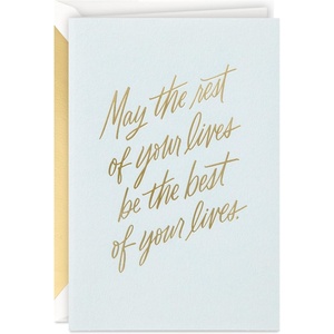 Hallmark Wedding Card (Flower Arch) Signature Handcrafted Greeting Card(Rest of Your Lives)