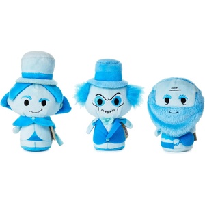 Hallmark itty bittys Disney The Haunted Mansion Ghosts Glow-in-The-Dark Plush Toys, Set of 3, for Kids, Friends, Fans(Haunted Mansion)