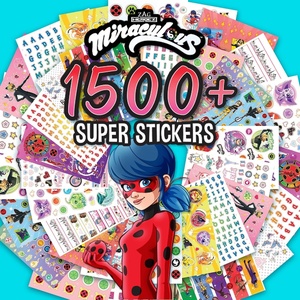 Horizon Group USA Sticker Book with Large and Small Sizes, Kids Stationary for Water Bottle, Notebooks, and Party Favors, Rainbow Brite(Miraculous)