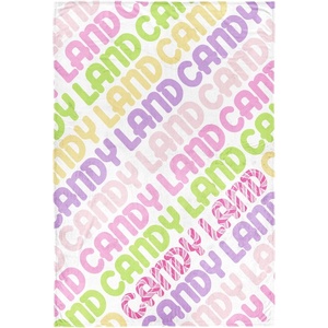Jay Franco Kids Plush Throw Blanket – Soft & Comfy 50×70 Inches Throw for Couch or Bed – Cozy Home Décor for Living Room & Bedroom, Multi – Rainbow Brite(Multi – Candyland)