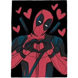 Jay Franco Kids Plush Throw Blanket – Soft & Comfy 50×70 Inches Throw for Couch or Bed – Cozy Home Décor for Living Room & Bedroom, Multi – Rainbow Brite(Black – Deadpool)