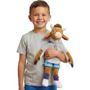 Jay Franco Rainbow Brite Plush Pillow Buddy – Super Soft Stuffed Character Pillow, Polyester Microfiber, 17 Inches(Multi – Goat)