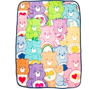 Silver Buffalo Rainbow Brite Rainbowland 45″ x 60″ Fleece Throw, Soft and Cozy Blanket, 250 GSM(Care Bears X)