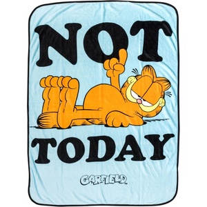 Silver Buffalo Rainbow Brite Rainbowland 45″ x 60″ Fleece Throw, Soft and Cozy Blanket, 250 GSM(Garfield Not Today)