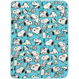 Silver Buffalo Rainbow Brite Rainbowland 45″ x 60″ Fleece Throw, Soft and Cozy Blanket, 250 GSM(Peanuts Snoopy Multi Pose Expression)