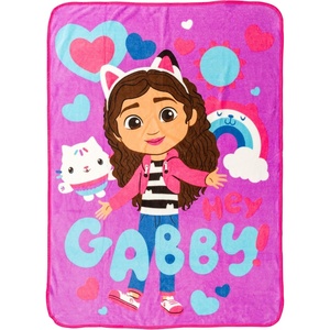 Silver Buffalo Rainbow Brite Rainbowland 45″ x 60″ Fleece Throw, Soft and Cozy Blanket, 250 GSM(Pink)