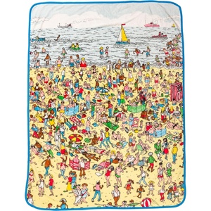 Silver Buffalo Rainbow Brite Rainbowland 45″ x 60″ Fleece Throw, Soft and Cozy Blanket, 250 GSM(Where’s Waldo)